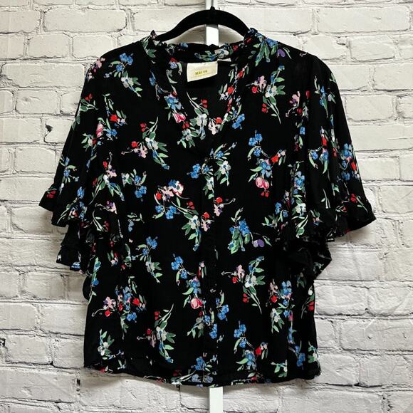 ANTHROPOLOGIE -  Maeve Aveiro Flutter Sleeve Blouse - Picture 4 of 4